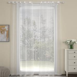 rosarahome White Polyester Sheer Door Curtain-picture-10