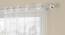 Jessica White Polyester Sheer 9 ft Long Door Curtain Set of 2 (White, Eyelet Pleat, 115 x 274 cm  (45" x 108") Curtain Size) by Urban Ladder - Front View Design 1 - 497179