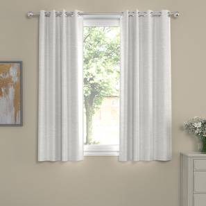 Cream Polyester Room Darkening Window Curtain-image-44