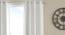 Zachary Cream Polyester Room-Darkening 5 ft Window Curtain (Cream, Eyelet Pleat, 129 x 152 cm  (51" x 60") Curtain Size) by Urban Ladder - Cross View Design 1 - 497414