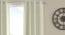 Charo Cream Polyester Room-Darkening 5 ft Window Curtain (Cream, Eyelet Pleat, 129 x 152 cm  (51" x 60") Curtain Size) by Urban Ladder - Cross View Design 1 - 497428