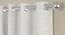 Zachary Cream Polyester Room-Darkening 5 ft Window Curtain (Cream, Eyelet Pleat, 129 x 152 cm  (51" x 60") Curtain Size) by Urban Ladder - Front View Design 1 - 497439