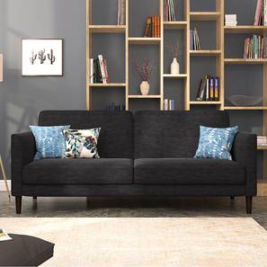 Fabric Sofa Beds Design Felicity 3 Seater Click Clack Sofa cum Bed In Graphite Grey Colour