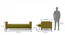 Felicity Sofa Cum Bed (Olive Green) by Urban Ladder - Design 1 Dimension - 497772
