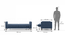 Felicity Sofa Cum Bed (Midnight Indigo Blue) by Urban Ladder - Design 1 Dimension - 497773