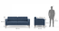 Felicity Sofa Cum Bed (Midnight Indigo Blue) by Urban Ladder - Design 1 Dimension - 497776