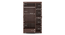 Hilton 3 Door Wardrobe (1 Drawer Configuration, With Mirror, Spiced Acacia Finish, With Lock) by Urban Ladder - Dimension Design 1 - 