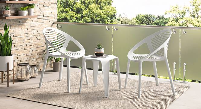 Ibiza Patio Chair - Set of 2 (White) by Urban Ladder - Full View Design 1 - 497802