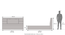Scott Storage Bed (King Bed Size, Box Storage Type, Californian Walnut Finish) by Urban Ladder - Dimension Design 1 - 497815