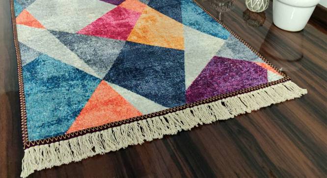 Helen Multicolour Abstract Woven Polyester 5x3 Feet Carpet (Rectangle Carpet Shape, 91 x 152 cm  (36" x 60") Carpet Size, Multicolor) by Urban Ladder - Cross View Design 1 - 497852