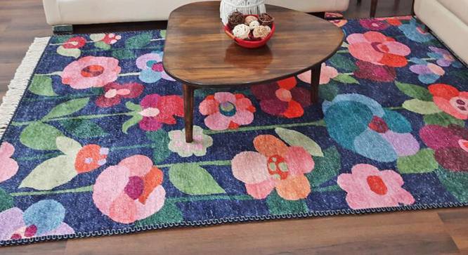 Ivana Multicolour Abstract Woven Polyester 5x3 Feet Carpet (Rectangle Carpet Shape, 91 x 152 cm  (36" x 60") Carpet Size, Multicolor) by Urban Ladder - Cross View Design 1 - 497861