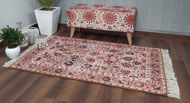 Chet Multicolour Traditional Woven Polyester 5x3 Feet Carpet (Rectangle Carpet Shape, 91 x 152 cm  (36" x 60") Carpet Size, Multicolor) by Urban Ladder - Cross View Design 1 - 497862