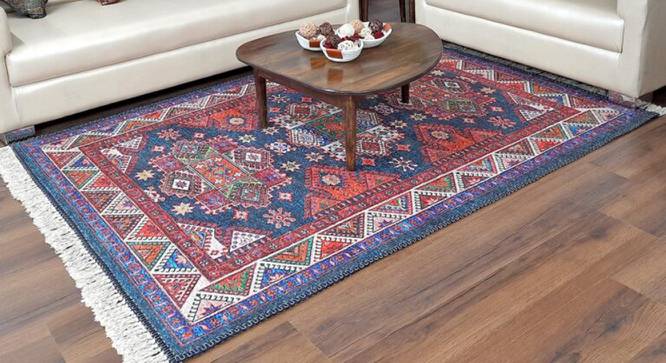 Hillary Multicolour Abstract Woven Polyester 5x3 Feet Carpet (Rectangle Carpet Shape, 91 x 152 cm  (36" x 60") Carpet Size, Multicolor) by Urban Ladder - Front View Design 1 - 497890