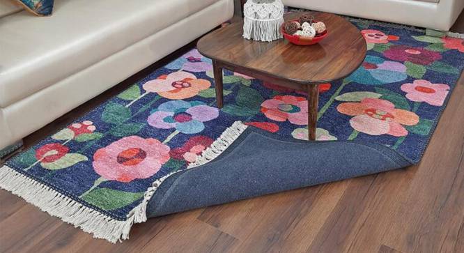 Ivana Multicolour Abstract Woven Polyester 5x3 Feet Carpet (Rectangle Carpet Shape, 91 x 152 cm  (36" x 60") Carpet Size, Multicolor) by Urban Ladder - Front View Design 1 - 497896