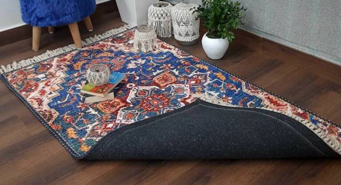 Jacoby Multicolour Traditional Woven Polyester 6x4 Feet Carpet (Rectangle Carpet Shape, 120 x 180 cm  (47" x 71") Carpet Size, Multicolor) by Urban Ladder - Front View Design 1 - 498104