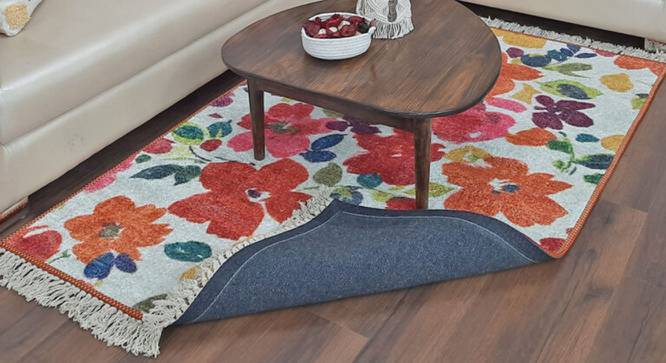 James Multicolour Floral Woven Polyester 6x4 Feet Carpet (Rectangle Carpet Shape, 120 x 180 cm  (47" x 71") Carpet Size, Multicolor) by Urban Ladder - Front View Design 1 - 498108