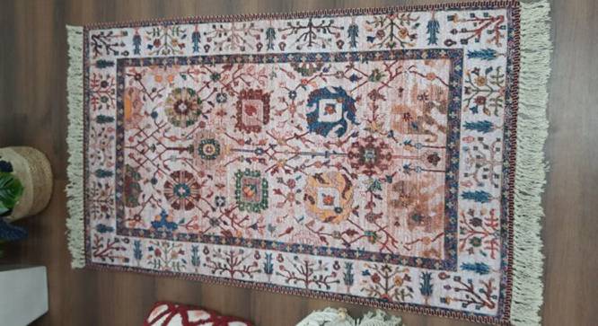 Omari Multicolour Traditional Woven Polyester 5x3 Feet Carpet (Rectangle Carpet Shape, 91 x 152 cm  (36" x 60") Carpet Size, Multicolor) by Urban Ladder - Cross View Design 1 - 498485
