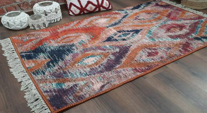 Oliver Multicolour Abstract Woven Polyester 6x4 Feet Carpet (Rectangle Carpet Shape, 120 x 180 cm  (47" x 71") Carpet Size, Multicolor) by Urban Ladder - Cross View Design 1 - 498495