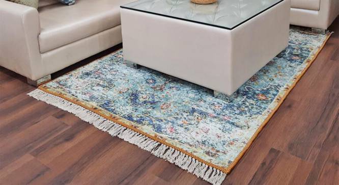 Orenthal Multicolour Abstract Woven Polyester 6x4 Feet Carpet (Rectangle Carpet Shape, 120 x 180 cm  (47" x 71") Carpet Size, Multicolor) by Urban Ladder - Cross View Design 1 - 498499