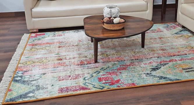 Oprah Multicolour Abstract Woven Polyester 5x3 Feet Carpet (Rectangle Carpet Shape, 91 x 152 cm  (36" x 60") Carpet Size, Multicolor) by Urban Ladder - Front View Design 1 - 498522