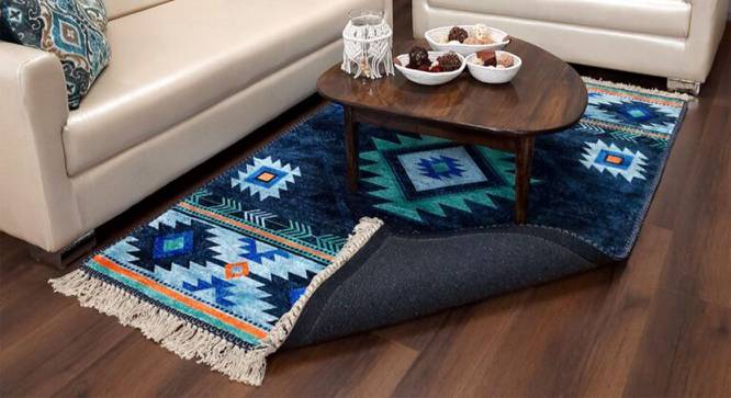 Penelope Multicolour Traditional Woven Polyester 7x5 Feet Carpet (Rectangle Carpet Shape, 150 x 210 cm  (59" x 83") Carpet Size, Multicolor) by Urban Ladder - Front View Design 1 - 498549