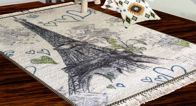Vivian Multicolour Abstract Woven Polyester 6x4 Feet Carpet (Rectangle Carpet Shape, 120 x 180 cm  (47" x 71") Carpet Size, Multicolor) by Urban Ladder - Cross View Design 1 - 498702