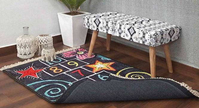 Vanessa Multicolour Abstract Woven Polyester 6x4 Feet Carpet (Rectangle Carpet Shape, 120 x 180 cm  (47" x 71") Carpet Size, Multicolor) by Urban Ladder - Front View Design 1 - 498728