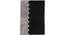 Amora Black Geometric Hand-Tufted Wool 6x4 Feet Carpet (Black, Rectangle Carpet Shape) by Urban Ladder - Cross View Design 1 - 498893