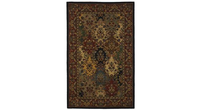 Drezna Multicolor Traditional Hand-Tufted Wool 6x4 Feet Carpet (Rectangle Carpet Shape, Multicolor) by Urban Ladder - Cross View Design 1 - 498894