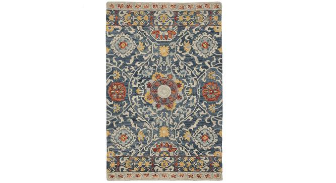 Devnya Multicolor Floral Hand-Tufted Wool 6x4 Feet Carpet (Rectangle Carpet Shape, Multicolor) by Urban Ladder - Cross View Design 1 - 498937