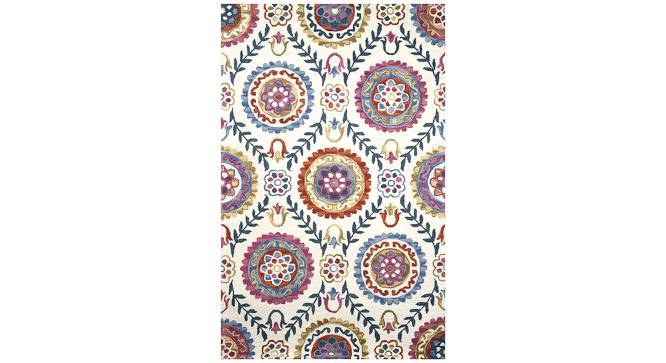 Tomar Multicolor Floral Hand-Tufted Wool 8x5 Feet Carpet (Rectangle Carpet Shape, Multicolor) by Urban Ladder - Cross View Design 1 - 498940
