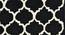 Venice Black Geometric Hand-Tufted Wool 6x4 Feet Carpet (Black, Rectangle Carpet Shape) by Urban Ladder - Front View Design 1 - 498994