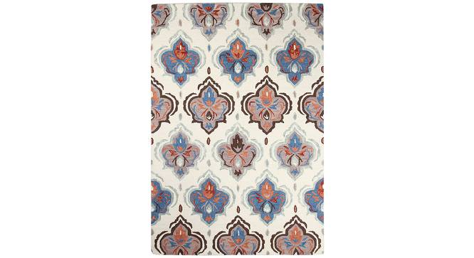 Cairns Multicolor Floral Hand-Tufted Wool 6x4 Feet Carpet (Rectangle Carpet Shape, Multicolor) by Urban Ladder - Cross View Design 1 - 499025