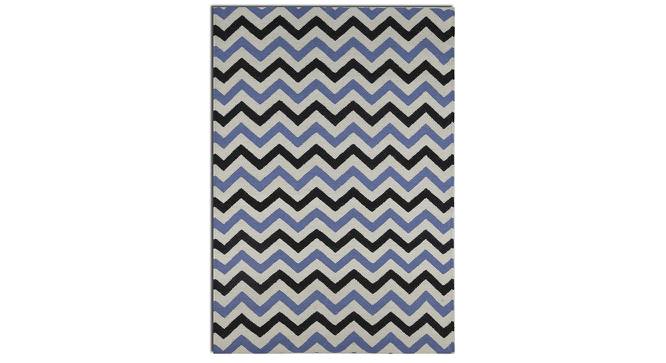 Livingston Multicolor Geometric Woven Wool 6x4 Feet Dhurrie (122 x 183 cm  (48" x 72") Carpet Size, Multicolor) by Urban Ladder - Cross View Design 1 - 499028