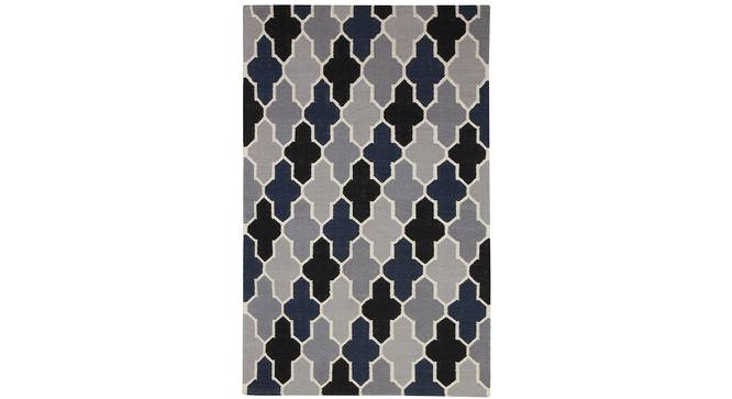 Payson Multicolor Geometric Woven Wool 6x4 Feet Dhurrie (122 x 183 cm  (48" x 72") Carpet Size, Multicolor) by Urban Ladder - Cross View Design 1 - 499029
