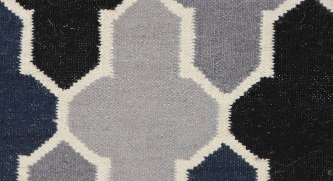 Payson Multicolor Geometric Woven Wool 6x4 Feet Dhurrie (122 x 183 cm  (48" x 72") Carpet Size, Multicolor) by Urban Ladder - Front View Design 1 - 499039