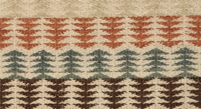 Hobart Multicolor Traditional Woven Wool 8x5 Feet Dhurrie (152 x 244 cm  (60" x 96") Carpet Size, Multicolor) by Urban Ladder - Front View Design 1 - 499044