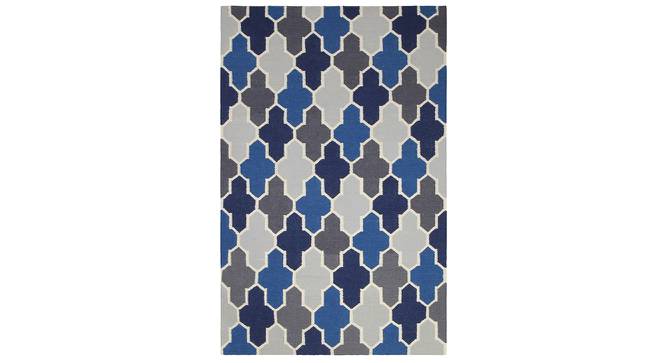 Phoenix Multicolor Geometric Woven Wool 6x4 Feet Dhurrie (122 x 183 cm  (48" x 72") Carpet Size, Multicolor) by Urban Ladder - Cross View Design 1 - 499069