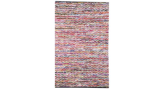 Yuma Multicolor Solid Woven Cotton 6x4 Feet Dhurrie (122 x 183 cm  (48" x 72") Carpet Size, Multicolor) by Urban Ladder - Cross View Design 1 - 499070
