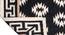 Perth Black Geometric Woven Wool 6x4 Feet Dhurrie (Black, 122 x 183 cm  (48" x 72") Carpet Size) by Urban Ladder - Design 1 Side View - 499129