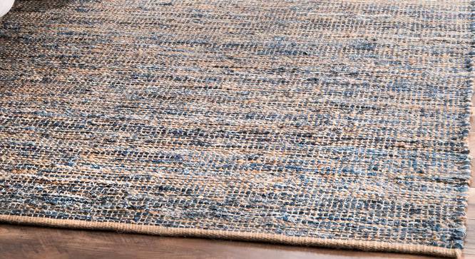 Persephone Grey Solid Woven Cotton 6x4 Feet Dhurrie (Grey, 183 x 122 cm  (72" x 48") Carpet Size) by Urban Ladder - Cross View Design 1 - 499161
