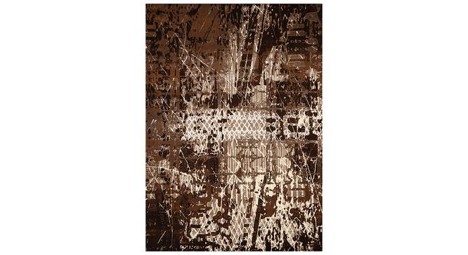 Cody Beige/ Brown Abstract Machine made Synthetic Fiber 6.6x4.6 Feet Carpet (Rectangle Carpet Shape, Beige,Brown) by Urban Ladder - Cross View Design 1 - 499216