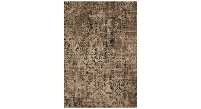 Reba Cream Washed-out Machine made Synthetic Fiber 5x2.4 Feet Carpet (Cream, Rectangle Carpet Shape) by Urban Ladder - Cross View Design 1 - 499575