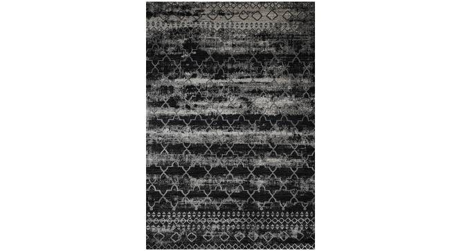 Romee Grey Geometrical Machine made Synthetic Fiber 5x2 Feet Carpet (Grey, Rectangle Carpet Shape) by Urban Ladder - Cross View Design 1 - 499601