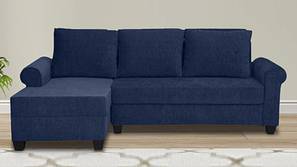 Barcelona Sectional Fabric Sofa (Blue)
