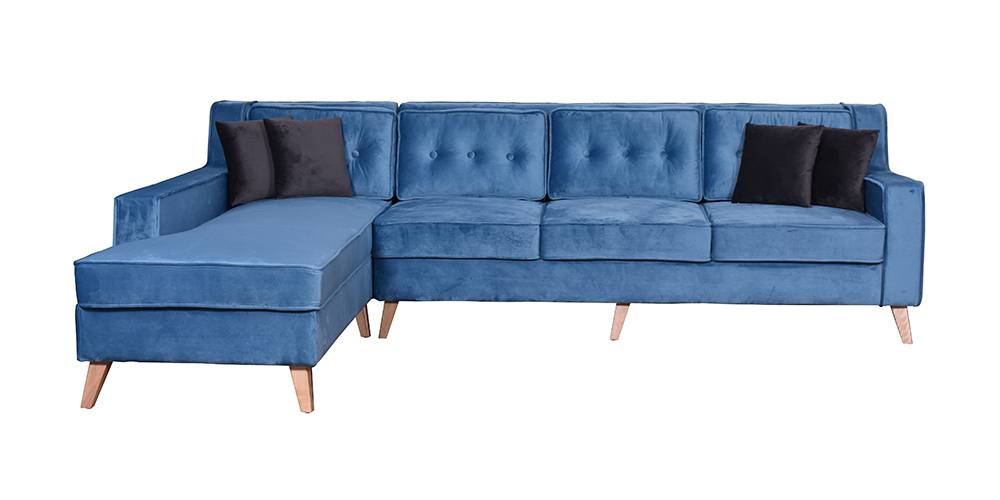 Bollywood Sectional Fabric Sofa (Blue) by Urban Ladder - - 