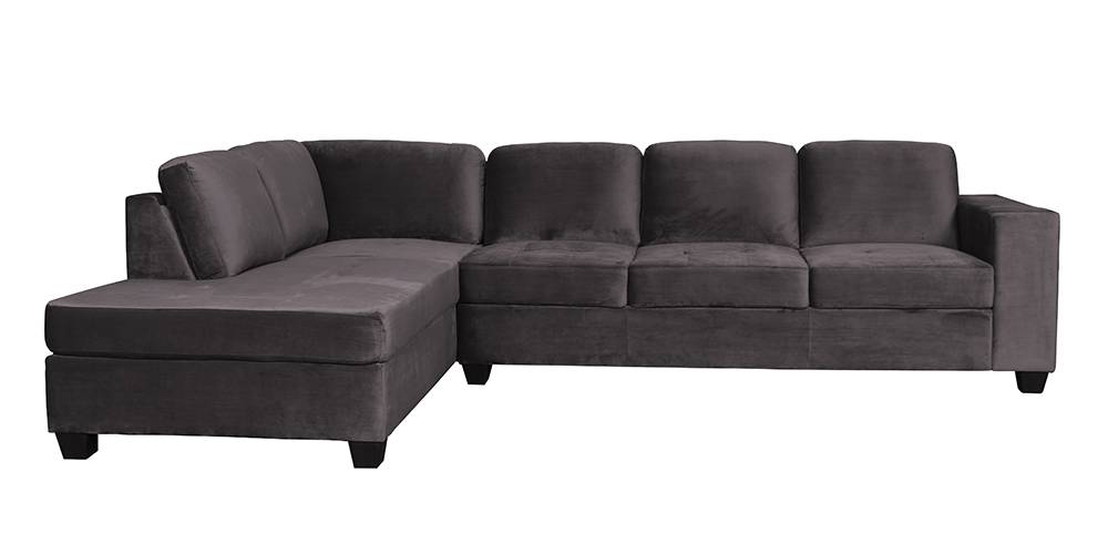 Urel Sectional Fabric Sofa (Grey) by Urban Ladder - - 