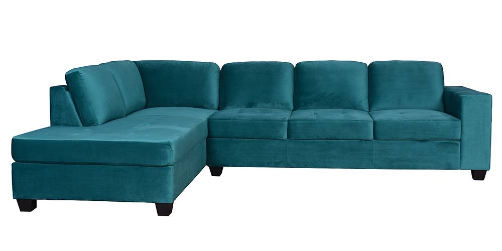 Urel Sectional Fabric Sofa (Teal) by Urban Ladder - - 