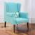Toledo floral fabric lounge chair in blue color lp
