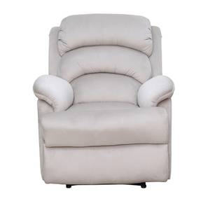 Recliners Design Alexandria Fabric One Seater Motorized Recliner in Buff Colour